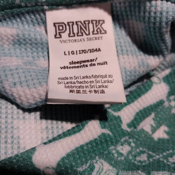 Victoria's Secret Love Pink Weenie Dog  Holiday Sleepwear Loungewear One Piece - Picture 9 of 9